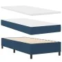 Cama Box Spring con Colchón y Banco Azul 100x200 cm Tela | Foro24.es | Tu tienda online para hogar, jardín y más Foro24.es