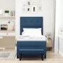 Cama Box Spring con Colchón y Banco Azul 100x200 cm Tela | Foro24.es | Tu tienda online para hogar, jardín y más Foro24.es