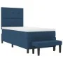 Cama Box Spring con Colchón y Banco Azul 100x200 cm Tela | Foro24.es | Tu tienda online para hogar, jardín y más Foro24.es