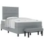 Cama con Base de Resortes con Colchón y Banco Gris Claro 120x200 cm Tela | Foro24.es | Tu tienda online para hogar, jardín y más Foro24.es