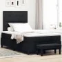 Cama con somier con colchón y banco negro 120x200 cm tela von , Betten und Lattenroste - Ref: Foro24-3344060, Preis: 491,93 €...