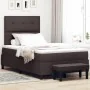 Cama Box Spring con Colchón y Banco Marrón Oscuro 120x200 cm Tela | Foro24.es | Tu tienda online para hogar, jardín y más Foro24.es