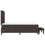 Cama Box Spring con Colchón y Banco Marrón Oscuro 120x200 cm Tela | Foro24.es | Tu tienda online para hogar, jardín y más Foro24.es