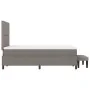 Cama Box Spring con Colchón y Banco Taupe 120x200 cm Tela von , Betten und Lattenroste - Ref: Foro24-3344062, Preis: 440,10 €...
