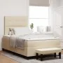 Cama Box Spring con Colchón y Banco Crema 120x200 cm Tela | Foro24.es | Tu tienda online para hogar, jardín y más Foro24.es