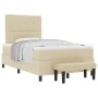 Cama Box Spring con Colchón y Banco Crema 120x200 cm Tela | Foro24.es | Tu tienda online para hogar, jardín y más Foro24.es
