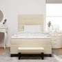 Cama Box Spring con Colchón y Banco Crema 120x200 cm Tela | Foro24.es | Tu tienda online para hogar, jardín y más Foro24.es