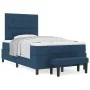 Cama con Box Spring y Colchón Azul 120x200 cm Tela by , Beds and slatted bases - Ref: Foro24-3344064, Price: 481,47 €, Discou...