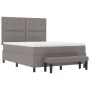 Cama con Box Spring con Colchón y Banco Taupe 140x190 cm Tela | Foro24.es | Tu tienda online para hogar, jardín y más Foro24.es