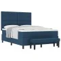 Cama con Somier con Colchón & Banco Azul 140x190 cm Tela | Foro24.es | Tu tienda online para hogar, jardín y más Foro24.es