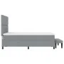 Cama con Somier con Colchón y Banco Gris Claro 140x200 cm Tela | Foro24.es | Tu tienda online para hogar, jardín y más Foro24.es