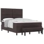 Cama con Box Spring con Colchón y Bancó Marrón Oscuro 140x200 cm Tela | Foro24.es | Tu tienda online para hogar, jardín y más Foro24.es