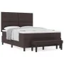 Cama con Box Spring con Colchón y Bancó Marrón Oscuro 140x200 cm Tela | Foro24.es | Tu tienda online para hogar, jardín y más Foro24.es