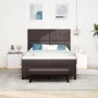 Cama con Box Spring con Colchón y Bancó Marrón Oscuro 140x200 cm Tela | Foro24.es | Tu tienda online para hogar, jardín y más Foro24.es