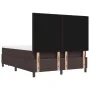 Cama con Box Spring con Colchón y Bancó Marrón Oscuro 140x200 cm Tela | Foro24.es | Tu tienda online para hogar, jardín y más Foro24.es