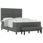 Cama Con Somier con Colchón & Banco Gris Oscuro 160x200 cm Tela by , Beds and slatted bases - Ref: Foro24-3344080, Price: 622...
