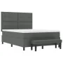 Cama Con Somier con Colchón & Banco Gris Oscuro 160x200 cm Tela by , Beds and slatted bases - Ref: Foro24-3344080, Price: 622...