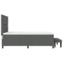 Cama Con Somier con Colchón & Banco Gris Oscuro 160x200 cm Tela by , Beds and slatted bases - Ref: Foro24-3344080, Price: 622...
