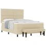 Cama con Box Spring con Colchón y Banco Crema 160x200 cm Tela | Foro24.es | Tu tienda online para hogar, jardín y más Foro24.es