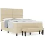 Cama con Box Spring con Colchón y Banco Crema 160x200 cm Tela | Foro24.es | Tu tienda online para hogar, jardín y más Foro24.es
