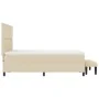 Cama con Box Spring con Colchón y Banco Crema 160x200 cm Tela | Foro24.es | Tu tienda online para hogar, jardín y más Foro24.es