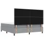 Cama de muelles con colchón y banco gris claro 180x200 cm tela | Foro24.es | Tu tienda online para hogar, jardín y más Foro24.es