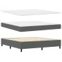 Cama Box Spring con Colchón y Banco Gris Oscuro 180x200 cm Tela | Foro24.es | Tu tienda online para hogar, jardín y más Foro24.es