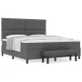 Cama Box Spring con Colchón y Banco Gris Oscuro 180x200 cm Tela | Foro24.es | Tu tienda online para hogar, jardín y más Foro24.es