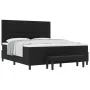 Cama con somier con colchón y banco negro 180x200 cm tela von , Betten und Lattenroste - Ref: Foro24-3344088, Preis: 684,10 €...