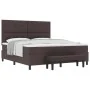 Cama con somier y colchón & banco marrón oscuro 180x200 cm Tela von , Betten und Lattenroste - Ref: Foro24-3344089, Preis: 66...