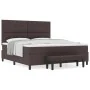 Cama con somier y colchón & banco marrón oscuro 180x200 cm Tela von , Betten und Lattenroste - Ref: Foro24-3344089, Preis: 66...