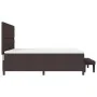 Cama con somier y colchón & banco marrón oscuro 180x200 cm Tela von , Betten und Lattenroste - Ref: Foro24-3344089, Preis: 66...