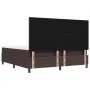 Cama con somier y colchón & banco marrón oscuro 180x200 cm Tela von , Betten und Lattenroste - Ref: Foro24-3344089, Preis: 66...