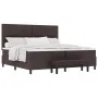 Cama con Box Spring con Colchón y Banco Marrón Oscuro 200x200 cm Tela de , Camas y somieres - Ref: Foro24-3344096, Precio: 78...