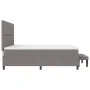 Cama con Box Spring con Colchón y Banco Taupe 200x200 cm Tela von , Betten und Lattenroste - Ref: Foro24-3344097, Preis: 831,...