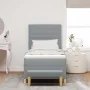 Cama con Somier con Colchón y Banco Gris Claro 90x200 cm Tela | Foro24.es | Tu tienda online para hogar, jardín y más Foro24.es
