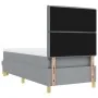 Cama con Somier con Colchón y Banco Gris Claro 90x200 cm Tela | Foro24.es | Tu tienda online para hogar, jardín y más Foro24.es