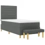 Cama con Somier y Banco Gris Oscuro 90x200 cm Tela | Foro24.es | Tu tienda online para hogar, jardín y más Foro24.es