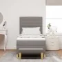 Cama con Somier con Colchón y Banco Taupe 90x200 cm Tela by , Beds and slatted bases - Ref: Foro24-3344195, Price: 409,06 €, ...