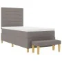 Cama con Somier con Colchón y Banco Taupe 90x200 cm Tela by , Beds and slatted bases - Ref: Foro24-3344195, Price: 409,06 €, ...