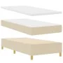 Cama con Somier con Colchón y Banco Crema 90x200 cm Tela | Foro24.es | Tu tienda online para hogar, jardín y más Foro24.es