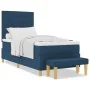 Cama Box Spring con Colchón y Banco Azul 90x200 cm Tela | Foro24.es | Tu tienda online para hogar, jardín y más Foro24.es