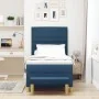 Cama Box Spring con Colchón y Banco Azul 90x200 cm Tela | Foro24.es | Tu tienda online para hogar, jardín y más Foro24.es