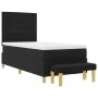 Cama con Base Tapizada y Banco Negro 100x200 cm Tela | Foro24.es | Tu tienda online para hogar, jardín y más Foro24.es