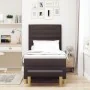 Cama con Sommier con Colchón y Banco Marrón Oscuro 100x200 cm Tela | Foro24.es | Tu tienda online para hogar, jardín y más Foro24.es