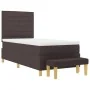 Cama con Sommier con Colchón y Banco Marrón Oscuro 100x200 cm Tela | Foro24.es | Tu tienda online para hogar, jardín y más Foro24.es