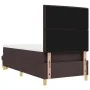 Cama con Sommier con Colchón y Banco Marrón Oscuro 100x200 cm Tela | Foro24.es | Tu tienda online para hogar, jardín y más Foro24.es