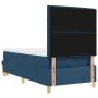 Cama con base de resortes con colchón y banco azul 100x200 cm tela | Foro24.es | Tu tienda online para hogar, jardín y más Foro24.es