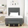 Cama con Box Spring y Banco Gris Oscuro 120x200 cm Tela | Foro24.es | Tu tienda online para hogar, jardín y más Foro24.es