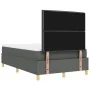 Cama con Box Spring y Banco Gris Oscuro 120x200 cm Tela | Foro24.es | Tu tienda online para hogar, jardín y más Foro24.es